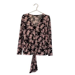 Banana republic cherry blossom tie blouse size small